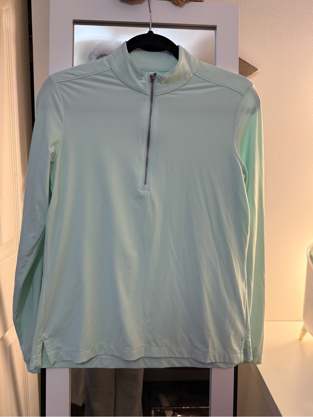 Zero Restriction Women's Athletic Quarter Zip Long Sleeve Pullover Top size Smal
